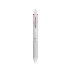 Frixion Ball 4 Couleurs - Roller encre gel effaçable - corps blanc - pointe fine