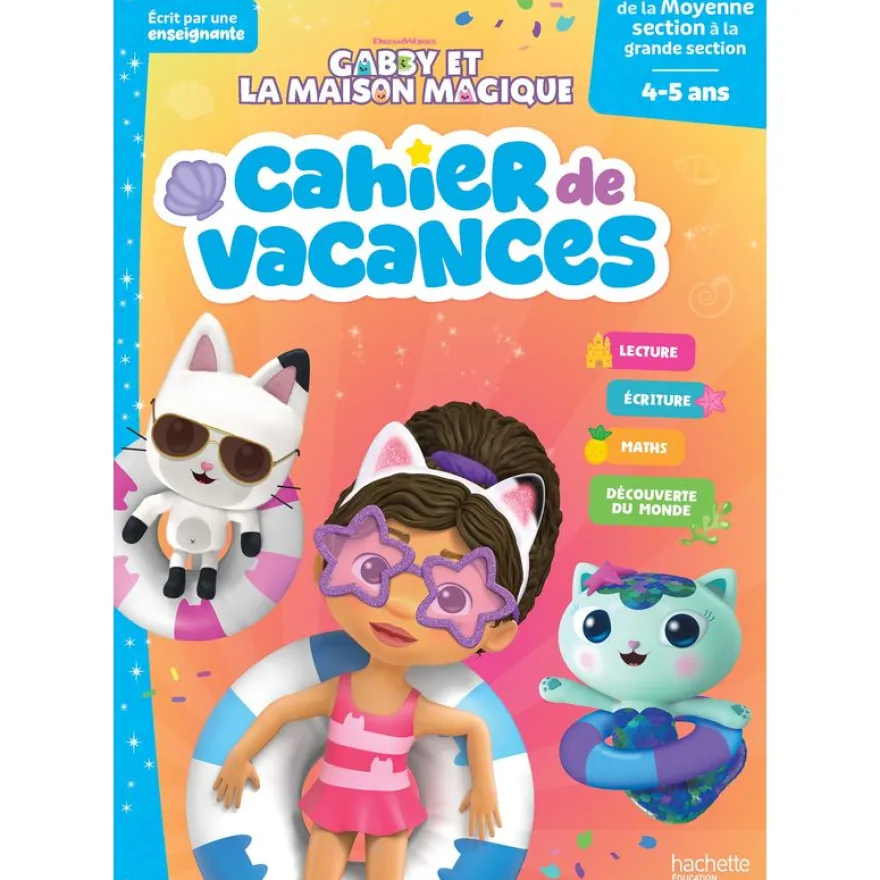 Gabby et la maison magique - Cahier de vacances - De la Moyenne Section à la Grande Section