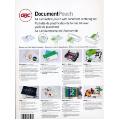 GBC - 100 pochettes de plastification A4 (216 x 303 mm) - 2 x 80 microns - brillantes