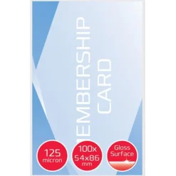 GBC - Pack de 100 pochettes de plastification - 2 x 125 microns - 54 x 86 mm - brillant