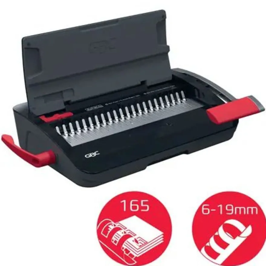 GBC CombBind CB12 - machine à relier / relieuse perforeuse manuelle - perfore 12 feuilles - relie 165f