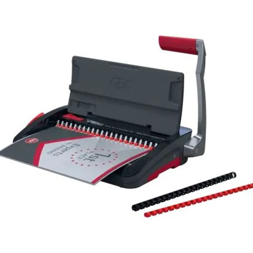 GBC CombBind CB12 - machine à relier / relieuse perforeuse manuelle - perfore 12 feuilles - relie 165f