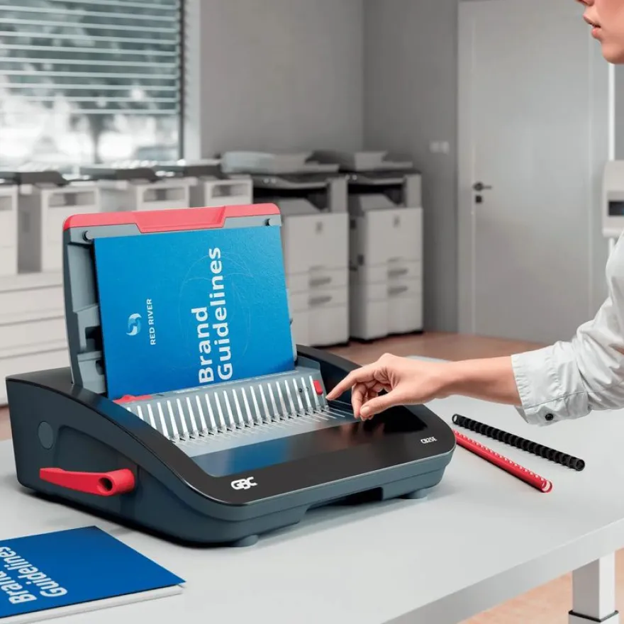 GBC CombBind CB25E - machine à relier / relieuse perforeuse éléctrique - perfore 25 feuilles - relie 390f