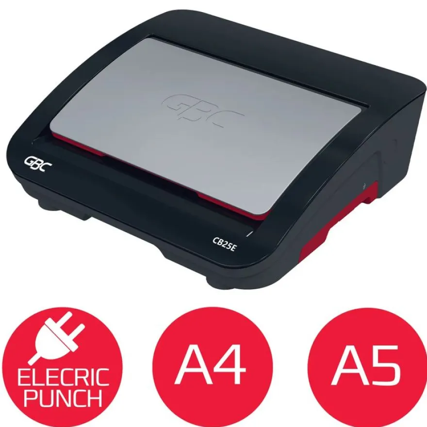 GBC CombBind CB25E - machine à relier / relieuse perforeuse éléctrique - perfore 25 feuilles - relie 390f