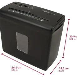 Genie 440X II - destructeur de documents coupe croisée - 4 feuilles - Corbeille 9 litres -