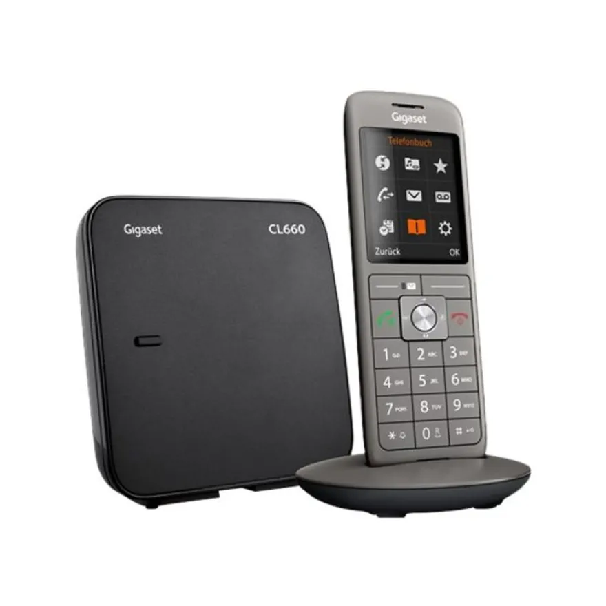 Gigaset - téléphone sans fil + combiné supplémentaire - anthracite