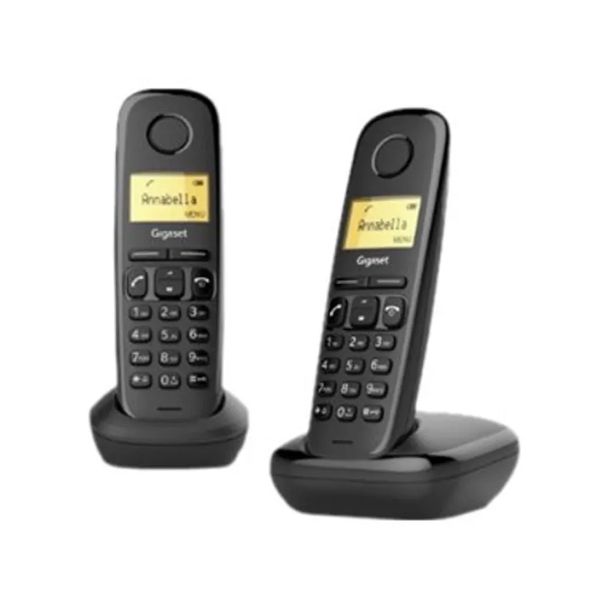 Gigaset A170 Duo - téléphone sans fil + combiné supplémentaire - noir