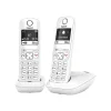 Gigaset AS690 Duo - téléphone sans fil + combiné supplémentaire - blanc