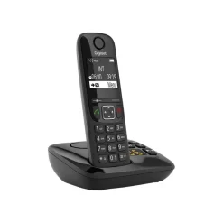 Gigaset AS690A - téléphone sans fil - avec répondeur - noir