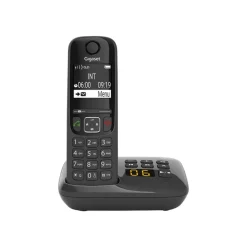 Gigaset AS690A - téléphone sans fil - avec répondeur - noir