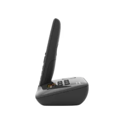 Gigaset AS690A Four - téléphone sans fil + 3 combinés supplémentaires - avec répondeur - noir