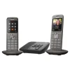 Gigaset CL660A Duo - téléphone sans fil - avec répondeur + combiné supplémentaire - anthracite