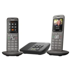 Gigaset CL660A Duo - téléphone sans fil - avec répondeur + combiné supplémentaire - anthracite
