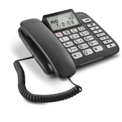 Gigaset DL580 - téléphone filaire - noir