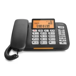 Gigaset DL580 - téléphone filaire - noir