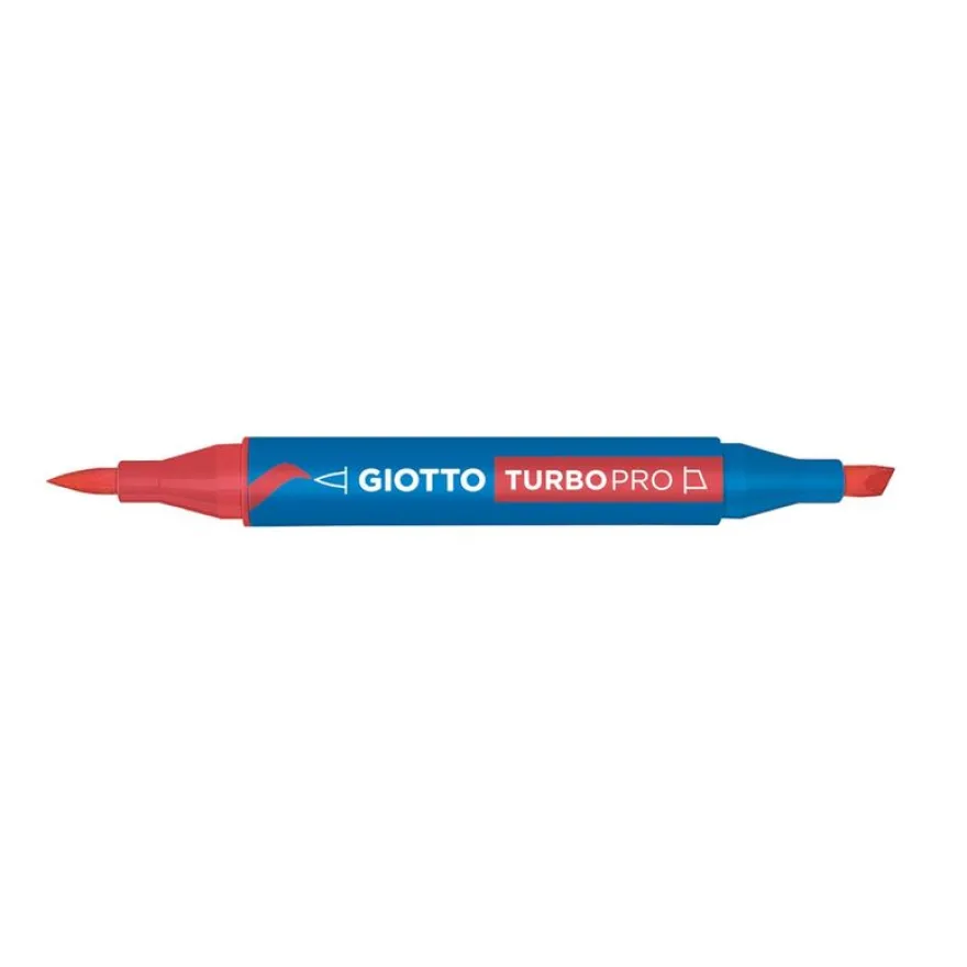 Giotto - Feutre double pointe rouge carmin