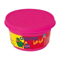 GIOTTO be-bè - pâte à modeler - 4pots Jaune, Rose, Rouge, Vert - 100gr