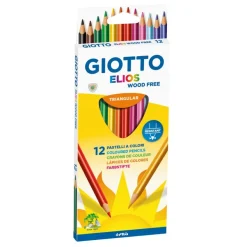 GIOTTO ELIOS - 12 Crayons de couleur triangulaires