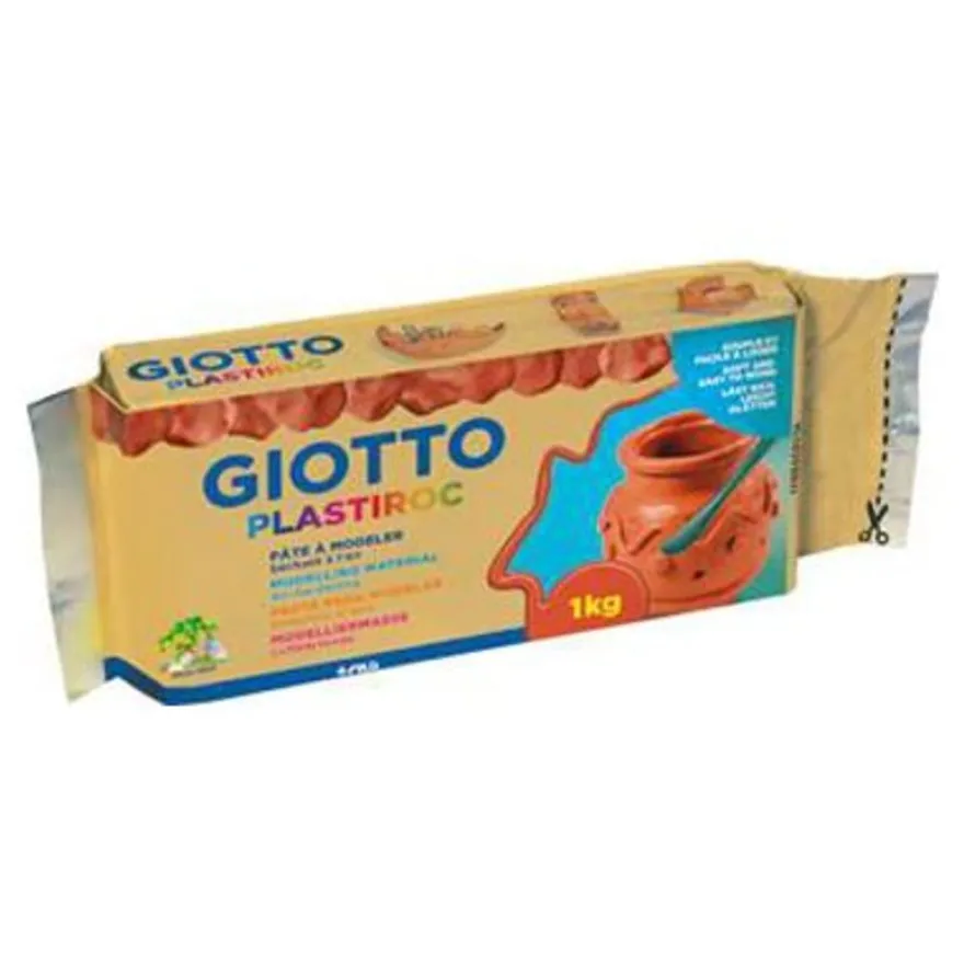 GIOTTO Plastiroc - Pâte à modeler - 1 kg - terre cuite