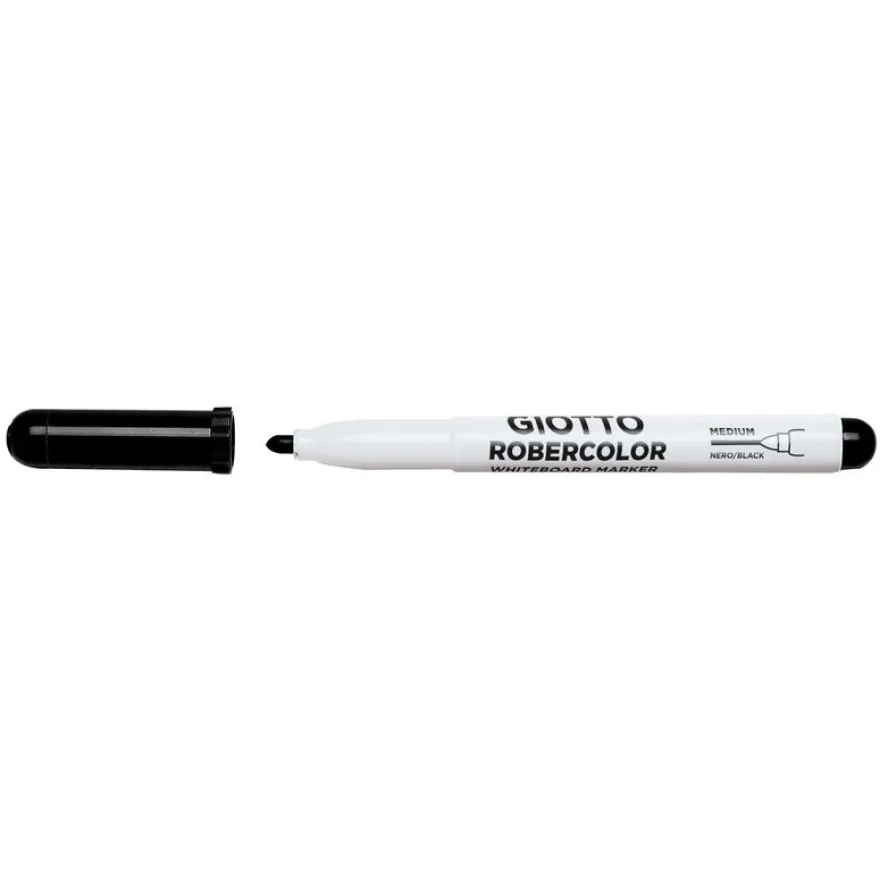 GIOTTO ROBERCOLOR - 12 Feutres tableau blanc - pointe ogive medium 4mm noir