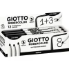 Giotto Robercolor - 12 Marqueurs effaçables - pointe ogive - noir