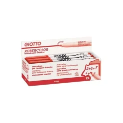 Giotto Robercolor - 12 Marqueurs effaçables - pointe ogive - rouge