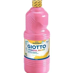 Giotto School - Gouache ultra lavable - rose - bouteille d'1 L
