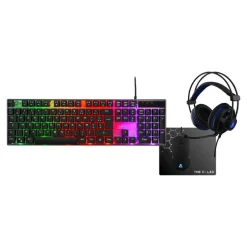 G-LAB Gallium - clavier gamer filaire + souris filaire + casque + tapis