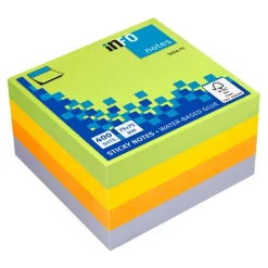 Global Notes - Bloc Cube - 400 feuilles - 75 x 75 mm - couleurs spring