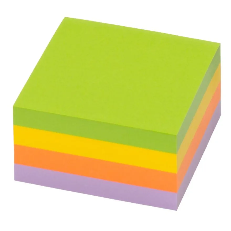 Global Notes - Bloc Cube - 400 feuilles - 75 x 75 mm - couleurs spring