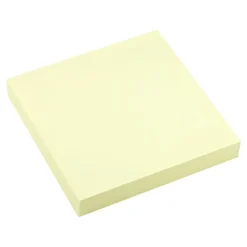 Global Notes - Notes adhésives - Pouvoir 3 fois plus adhésif - 100 feuilles - 75 x 75 mm - jaune
