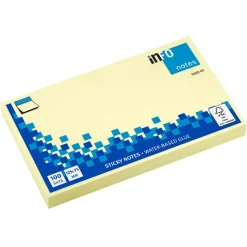 Global Notes - Pack de 12 Blocs - Notes adhésives 100 feuilles - 75 x 125 mm - jaune