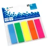 Global Notes - Pack de 5 Marque-pages 12 x 44 mm (Index) - couleurs assorties