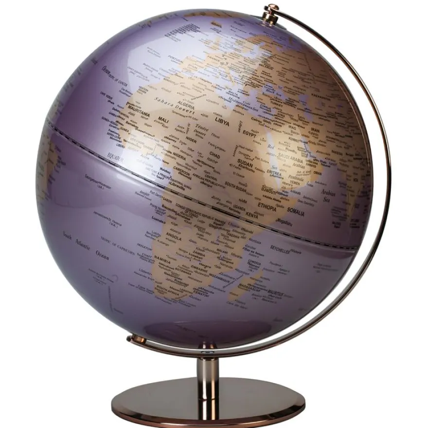 Globe SIGN DESIGN NON LUMINEUX ∅ 30 cm coloris violet & cuivré