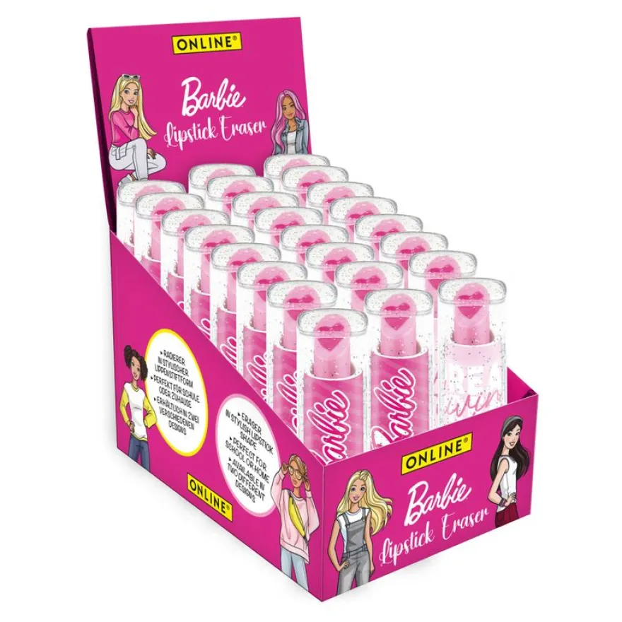 Gomme Barbie (forme rouge à lèvres)