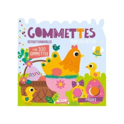 Gommettes pour les petits - Pâques - Mon P'tit Hemma - livre d'activités