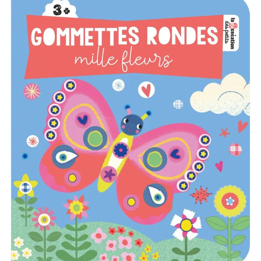 Gommettes rondes mille fleurs
