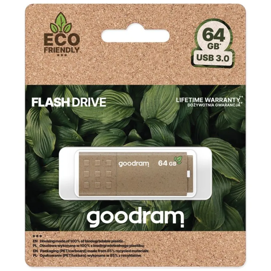 Goodram UME3 Eco friendly - clé USB 64 Go - USB 3.0