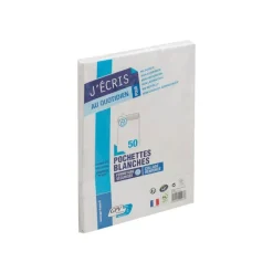 GPV - 50 Pochettes Enveloppes C4 229 x 324 mm - 90 gr - sans fenêtre - blanc - bande adhésive