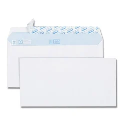 GPV Green - 50 Enveloppes recyclées + 10 gratuites DL 110 x 220 mm - 75 gr - sans fenêtre - bande auto-adhésive