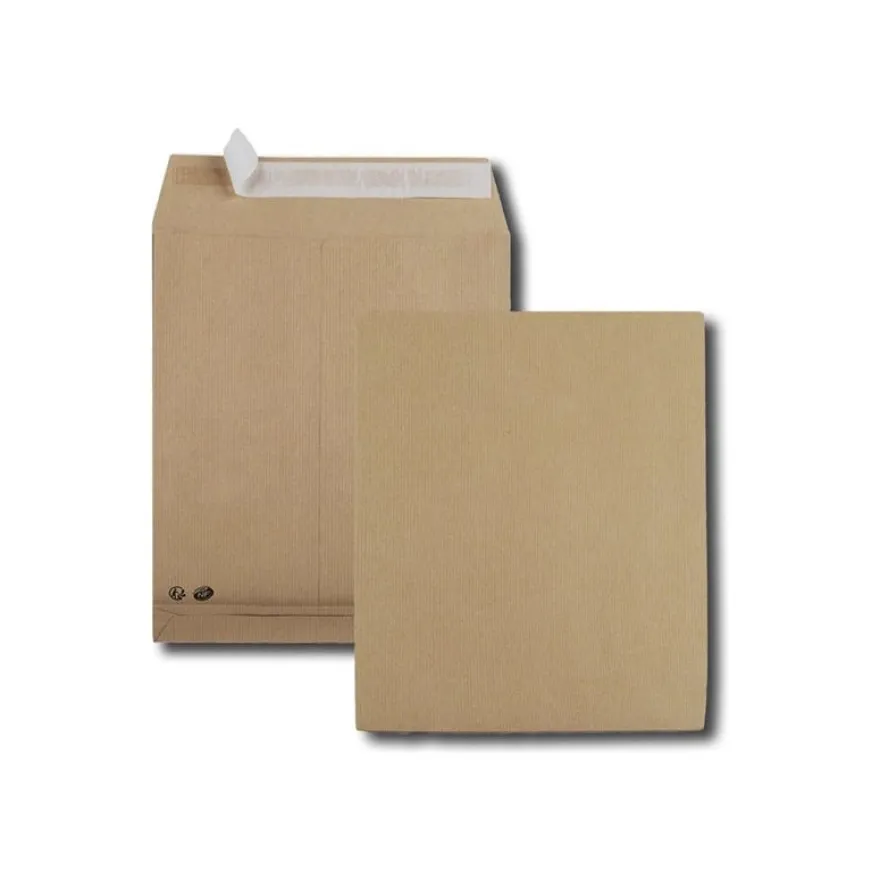 GPV PACK'N POST - 50 Enveloppes Kraft - 260 x 330 mm - extrémité ouverte - auto-adhésif