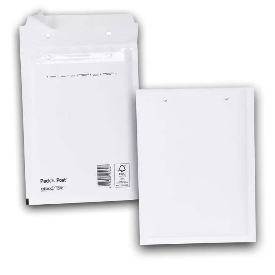 GPV Pack'n Post - 10 Pochettes bulles - 170 x 225 mm - bande de protection
