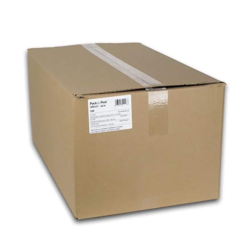 GPV Pack'n Post - 100 Pochettes bulles - 260 x 360 mm - bande de protection