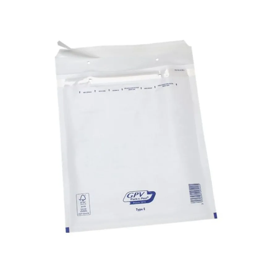 GPV Pack'n Post - 100 Pochettes bulles - 210 x 265 mm - bande de protection