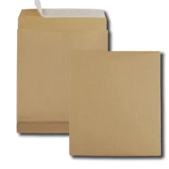 GPV Pack'n Post - 50 Pochettes kraft armé à soufflets - C4 229 x 324 mm - 130 gr - bande auto-adhésive