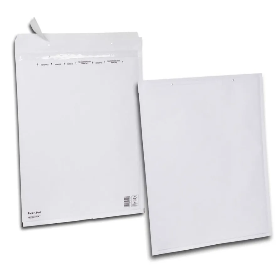 GPV Pack'n Post - 10 Pochettes bulles - 370 x 480 mm - bande de protection