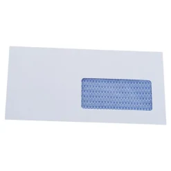 GPV Secure - 500 Enveloppes DL+ 112 x 225 mm - 90 gr - fenêtre 45x100 mm - blanc - autocollante