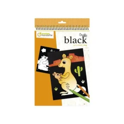 Graffy Black, Animals of the world - livre à colorier (relié par spirale)
