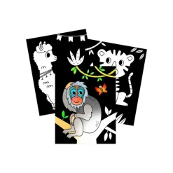 Graffy Black, Animals of the world - livre à colorier (relié par spirale)