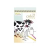 Graffy Color, Mum-Baby farm animals - livre à colorier (relié par spirale)